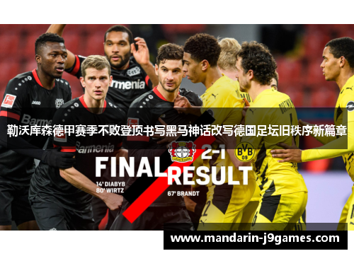 勒沃库森德甲赛季不败登顶书写黑马神话改写德国足坛旧秩序新篇章